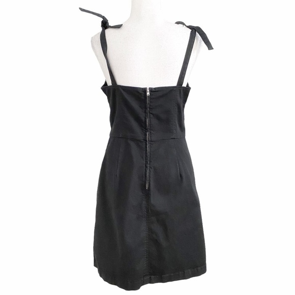ARITZIA WILFRED BLACK TIE STRAP SWEETHEART FITTED MINI DRESS - 8 - Picture 3 of 8